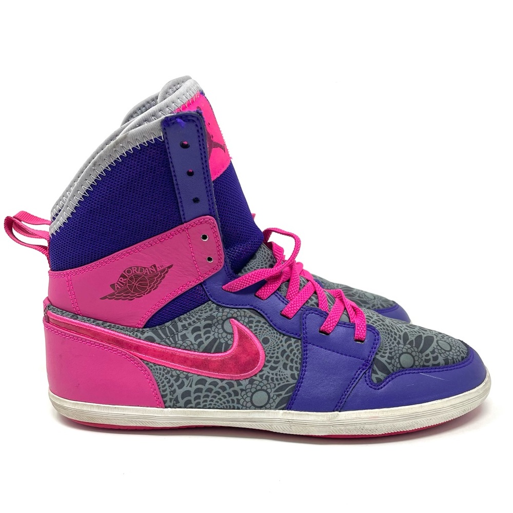 Jordan 1 Skinny High Shoes Purple Pink Youth 6Y